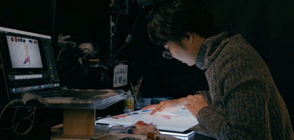 アニメーション制作の様子